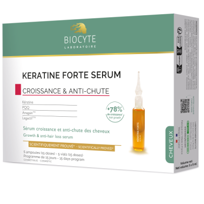 tratament impotriva caderii parului biocyte keratine forte serum 5 x 9 ml