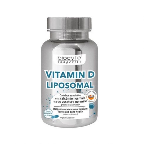 Vitamina D, Biocyte, Vitamina D Lipozomala, 30 capsule