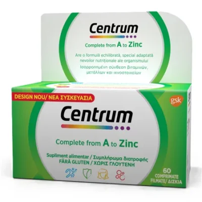 centrum de la a la zinc 60 comprimate gsk