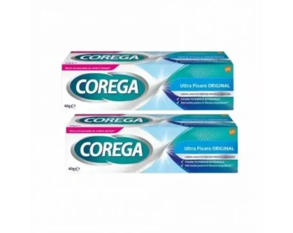 pachet promo 2 x corega ultra fixare original 40g
