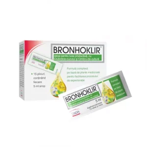 bronhoklir pentru tuse productiva 15 plicuri