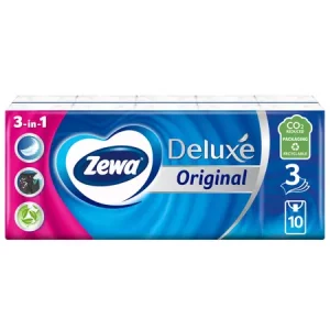 batiste de hartie delicate 3 straturi deluxe original 10 pachete zewa