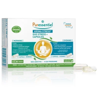 duo stress aroma stress 30 capsule puressentiel