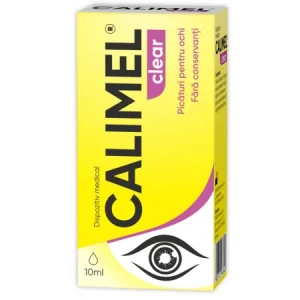 picaturi pentru ochi calimel clear 10 ml