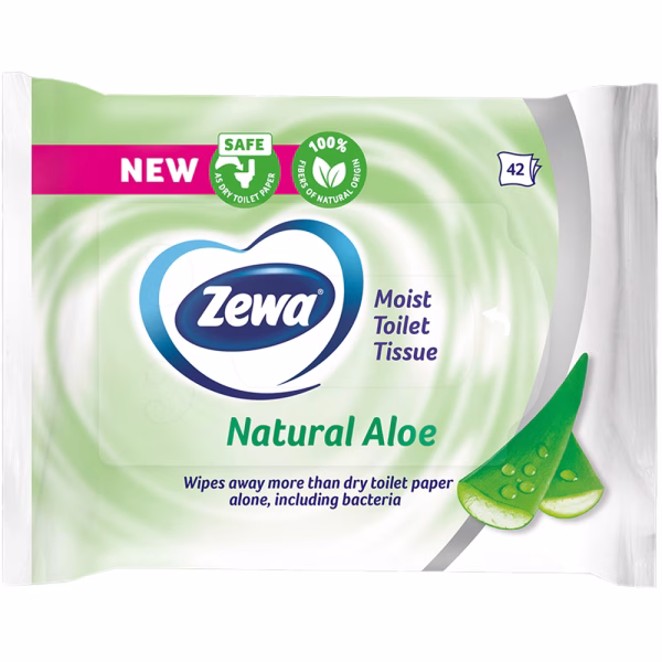 zewa aloe vera moist toilet tissue 40 bucati