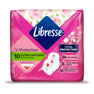 5217509 980278 libresse v protection ultra with wings natural pack x10 ultra pads