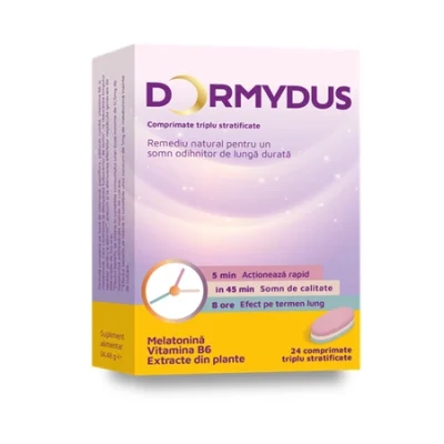 dormydus 24 comprimate triplu stratificate terapia
