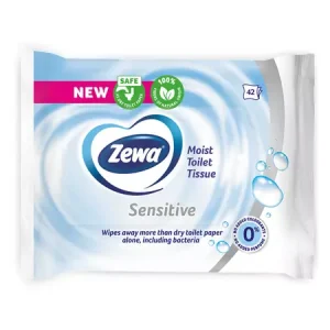 hartie igienica umeda sensitive 42 bucati zewa