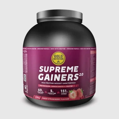 supliment pentru cresterea masei musculare si volumizare musculara goldnutrition supreme gainers 20 capsuni 29 kg
