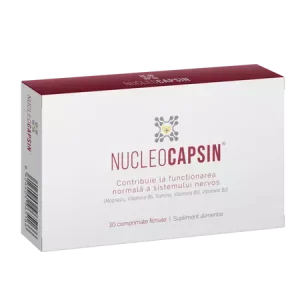 supliment pentru functionarea normala a sistemului nervos nucleocapsin 30 comprimate naturpharma