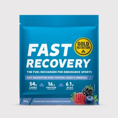 pudra de refacere dupa efort goldnutrition fast recovery fructe de padure 1 plic 80 g