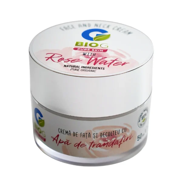 Crema de fata cu Apa de Trandafir Bio G detaliu