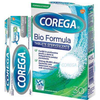 corega ultra fixare tablete corega bioformula