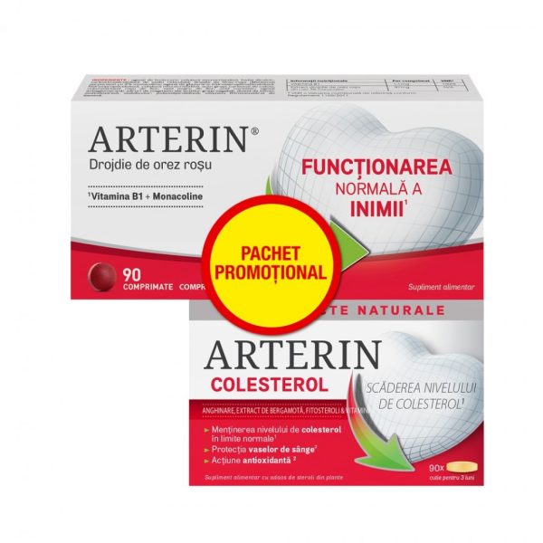 pachet arterin colesterol 90 comprimate arterin 90 comprimate perrigo