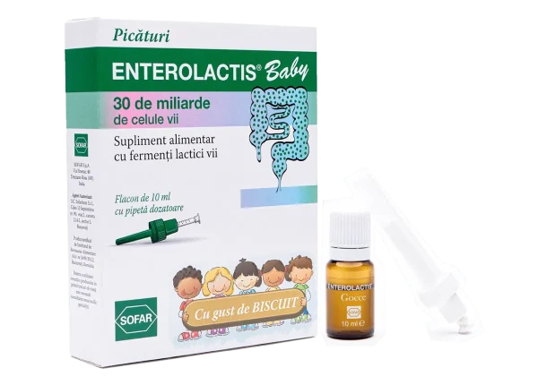 enterolactis baby cu gust de biscuiti
