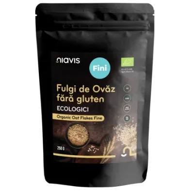 fulgi eco de ovaz fara gluten 250 g niavis