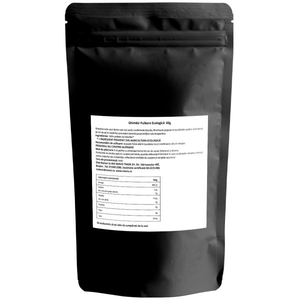 ghimbir pulbere ecologica 60 g niavis 2