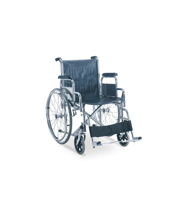 scaun cu rotile cu antrenare manuala cadru din otel si manere sprijin rabatabile dr happy jl901