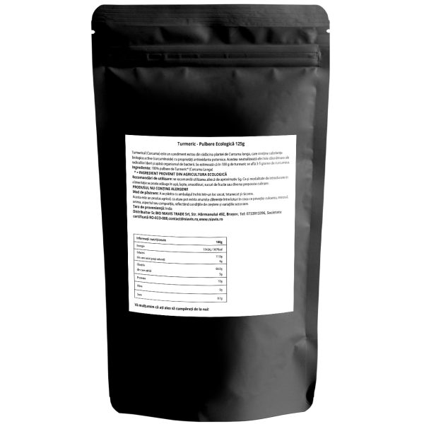 turmeric pulbere ecologica 125 g niavis2
