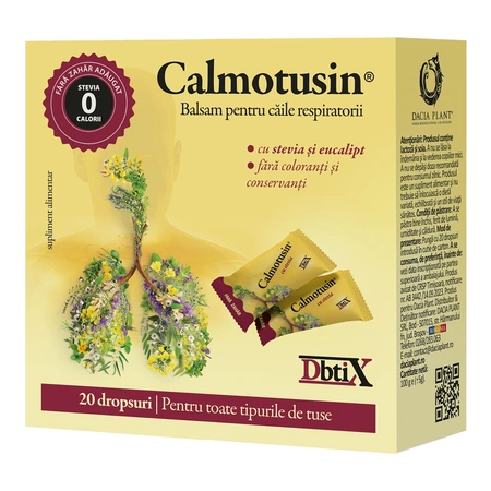 calmotusin cu stevia dbtix 20 dropsuri dacia plant