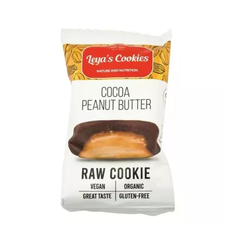 leya s raw cookie eco cacao si unt de arahide 25 gr 2576