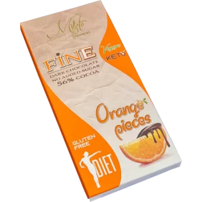 milete dark chocolate orange sugar free vegan 7730