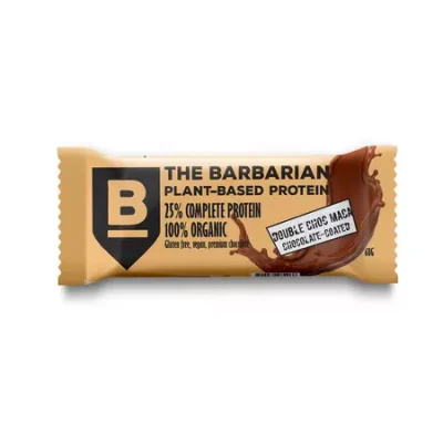 the barbarian ciocolata dubla si maca eco baton de proteine 68 gr bio 9092