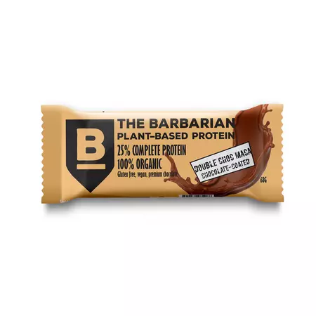 the barbarian ciocolata dubla si maca eco baton de proteine 68 gr bio 9092