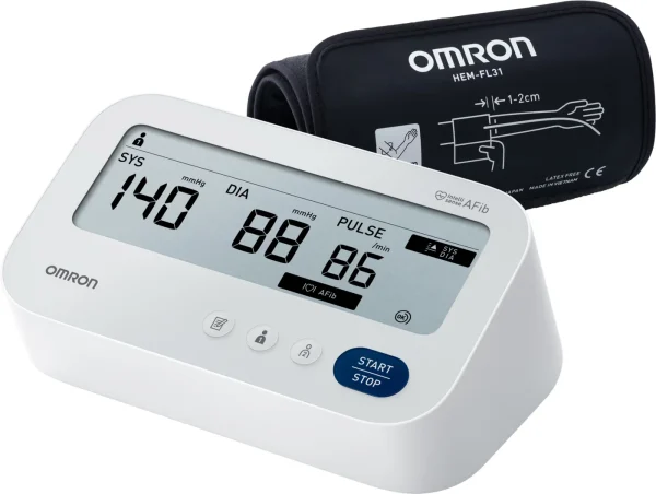 omron x3 comfort afib tensiometru pentru brat validat clinic manseta intelli wrap 22 42 cm detectare fibrilatie atriala 2
