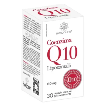 coenzima q10 lipozomala 150 mg 30 capsule vegetale gastrorezistente biosunline