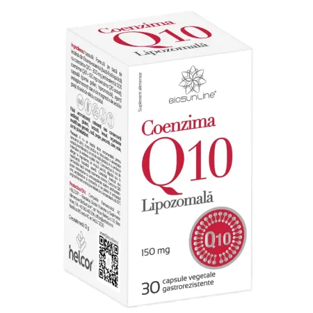 coenzima q10 lipozomala 150 mg 30 capsule vegetale gastrorezistente biosunline
