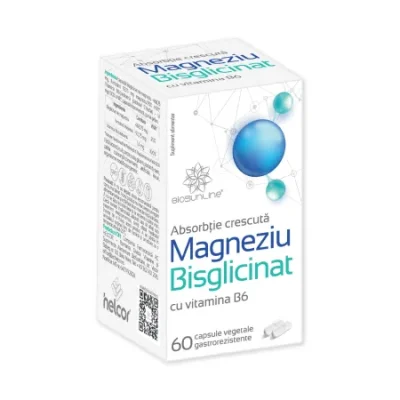 magneziu bisglicinat biosunline 60 capsule helcor