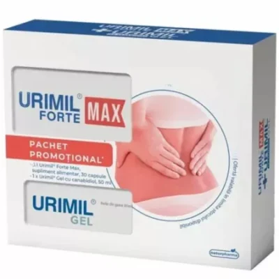 pachet urimil forte max 30 capsule si gel urimil 50 ml naturpharma