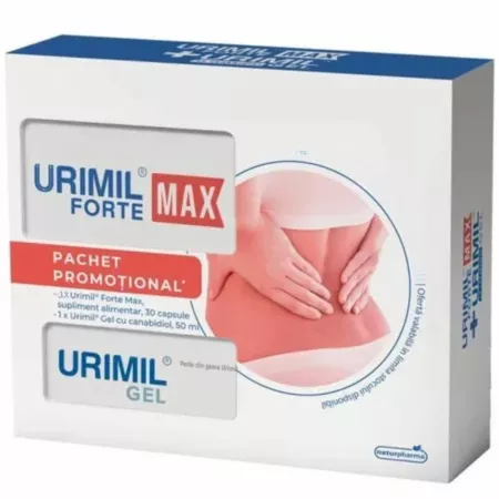 pachet urimil forte max 30 capsule si gel urimil 50 ml naturpharma