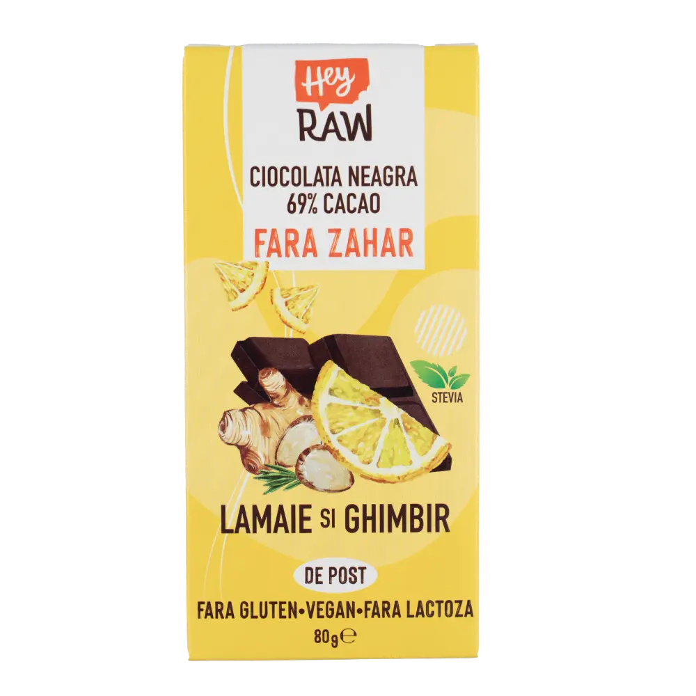 ciocolata neagra hey raw lamaie ghimbir