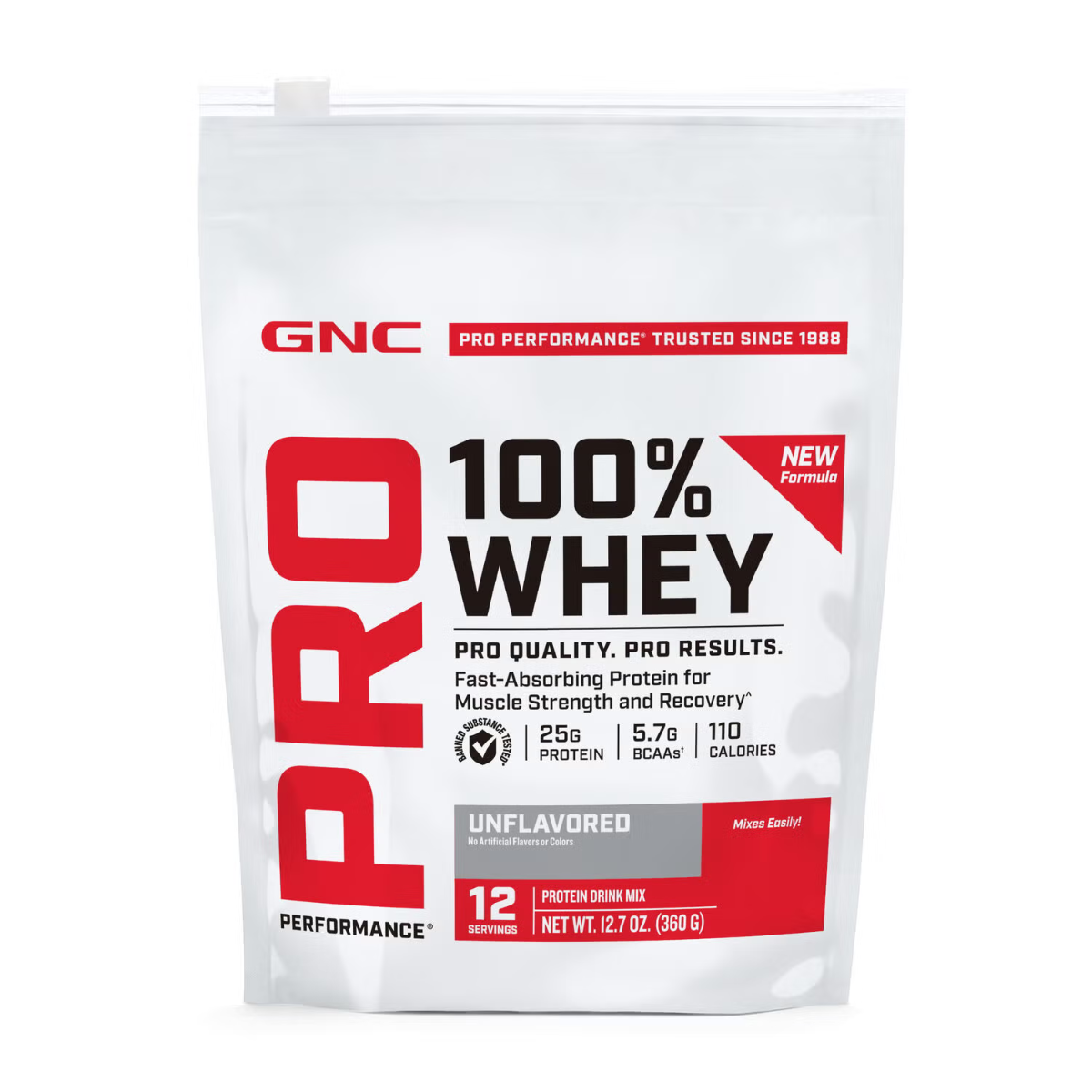 1.379958 gnc pro performance 100 whey unflavored 12svgs bag front.png