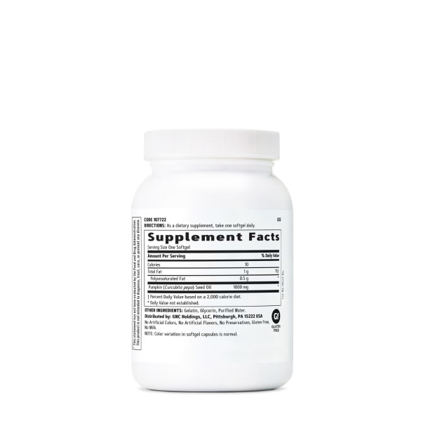 107722 gnc a z pumpkin seed oil bottle back.png
