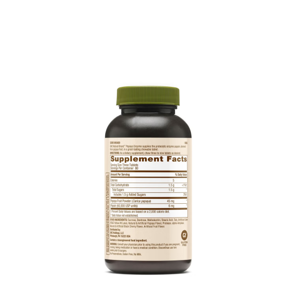 2.093420 gnc natural brand papaya enzyme bottle back.png