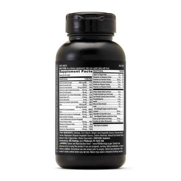 2. 206533 gnc mega men 50 plus one daily multivitamin bottle back.png