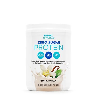 576626 gnc total lean zero sugar protein french vanilla tub front.jpg