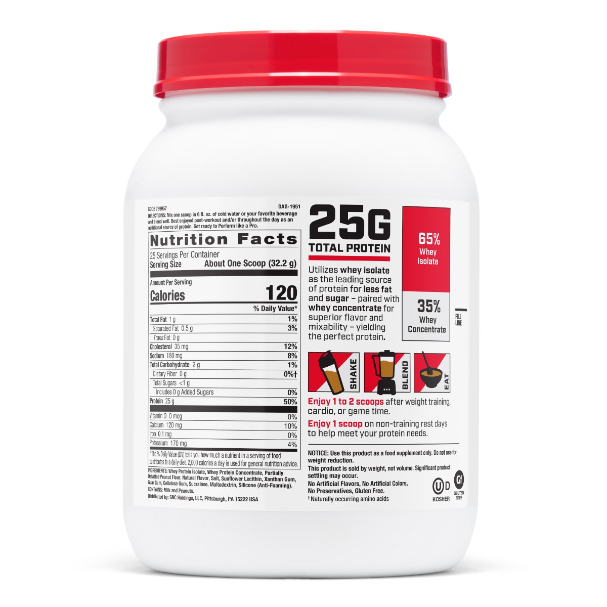 739957 gnc pro performance 100 whey peanut butter 25svgs tub back.jpg