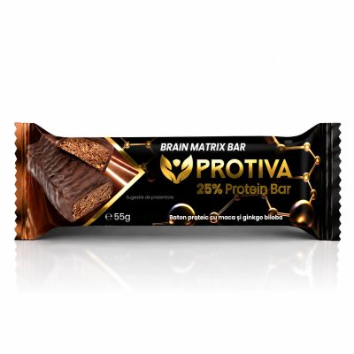 Baton proteic cu continut redus de zahar PROTIVA Brain Matrix Bar