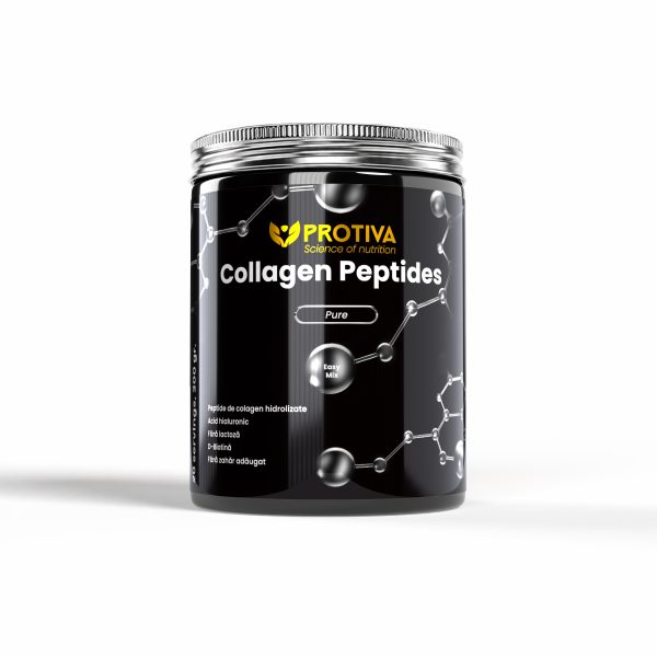 Pulbere pe baza de colagen fara aroma PROTIVA Collagen Peptides - Pure pentru sanatatea oaselor