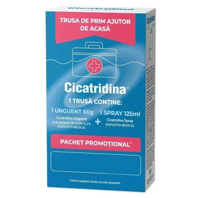 pachet cicatridina unguent 60 g cicatridina spray 125 ml naturpharma