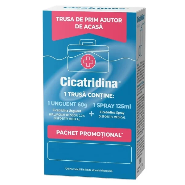 pachet cicatridina unguent 60 g cicatridina spray 125 ml naturpharma
