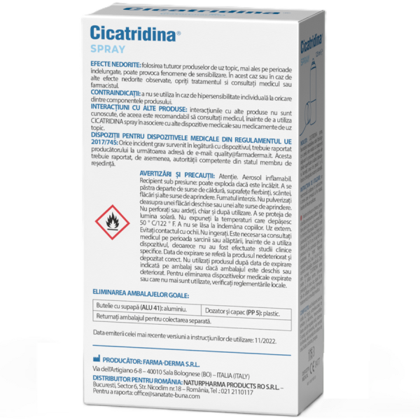 pachet cicatridina unguent 60 g cicatridina spray 125 ml naturpharma2