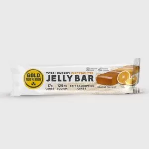jeleu energizant cu aroma de portocale jelly bar electrolyte goldnutrition 30g