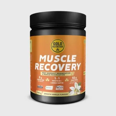 pulbere refacere dupa efort cu vanilie muscle recovery goldnutrition 900 g