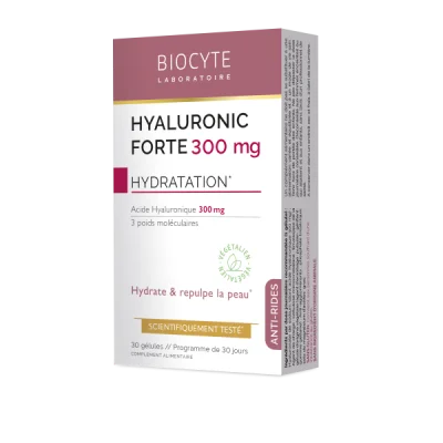 supliment alimentar cu acid hialuronic biocyte hyaluronic forte 300 mg 30 capsule