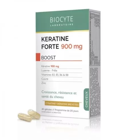 supliment alimentar pe baza de cheratina biocyte keratine forte full spectrum 40 capsule
